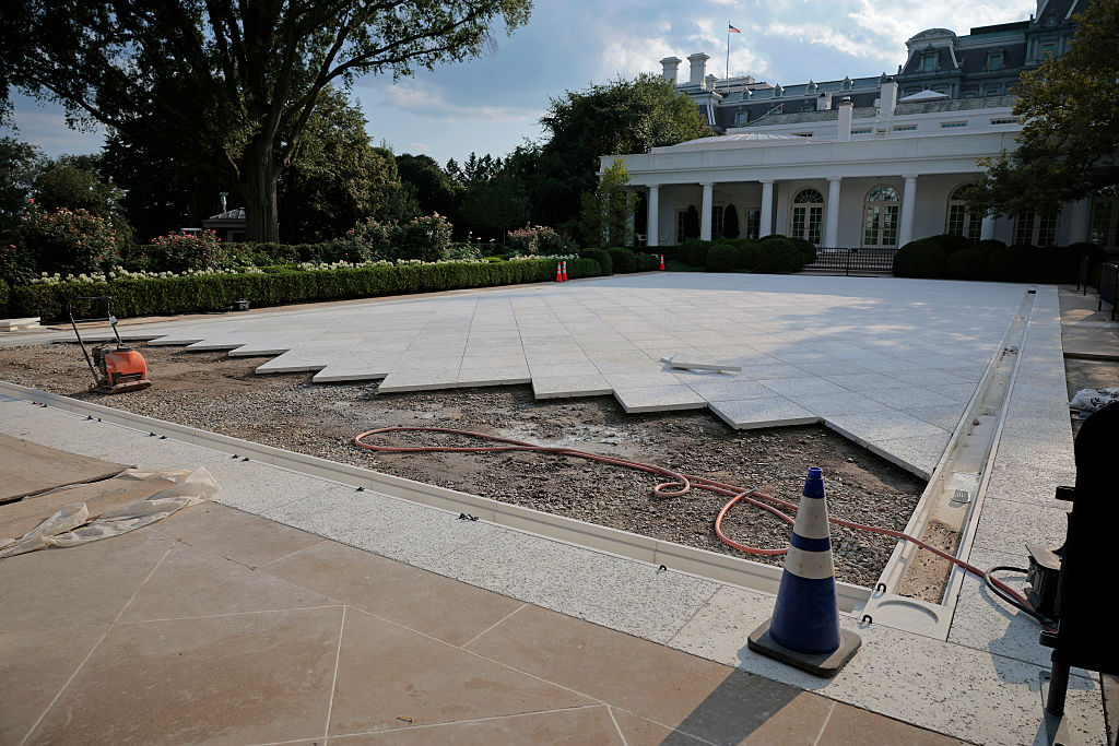 White House Rose Garden Undergoes Controversial Redesign