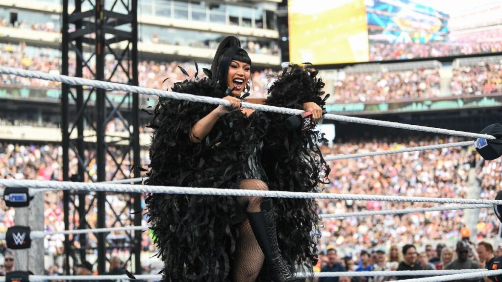 Cardi B Previews New Song At WWE SummerSlam 2025