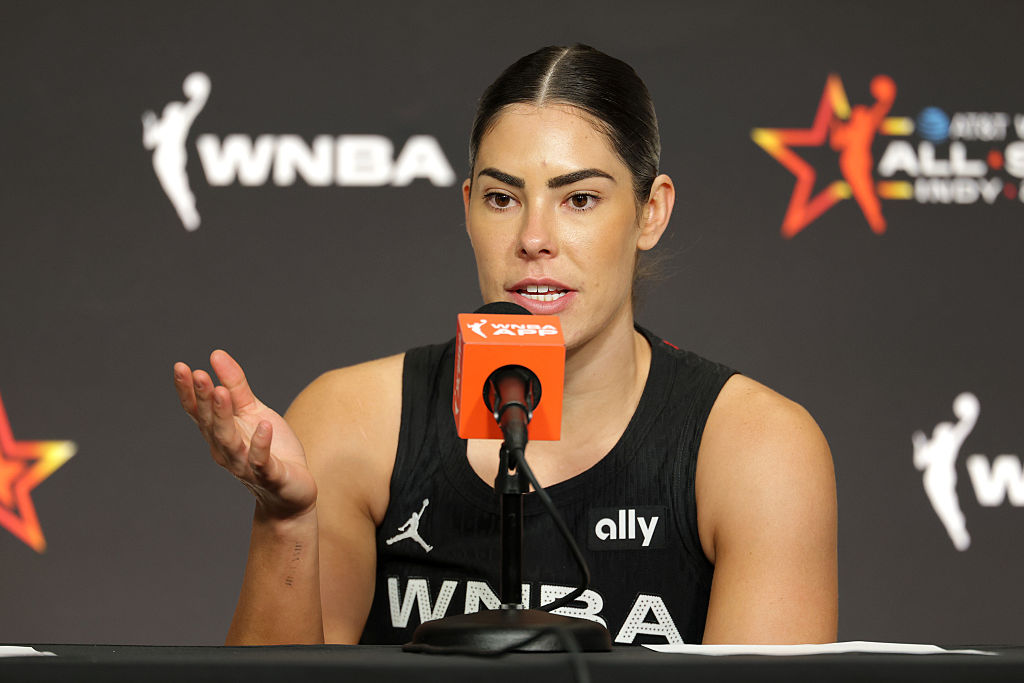WNBA Star Kelsey Plum's BTS Smart Water Photo Goes Viral