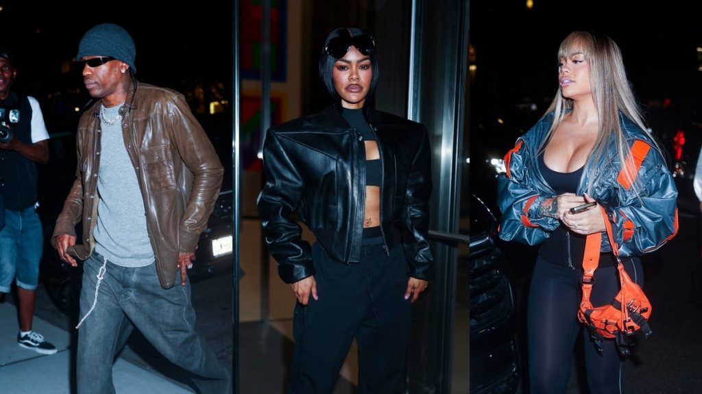 Travis Scott, Latto And More Attend Kim Kardashian's NikeSKIMS Launch Event — See The Photos