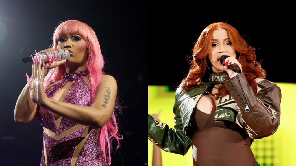 Nicki Minaj And Cardi B Exchange Jabs Over 'AM I THE DRAMA?' Sales And Each Other's Pregnancies