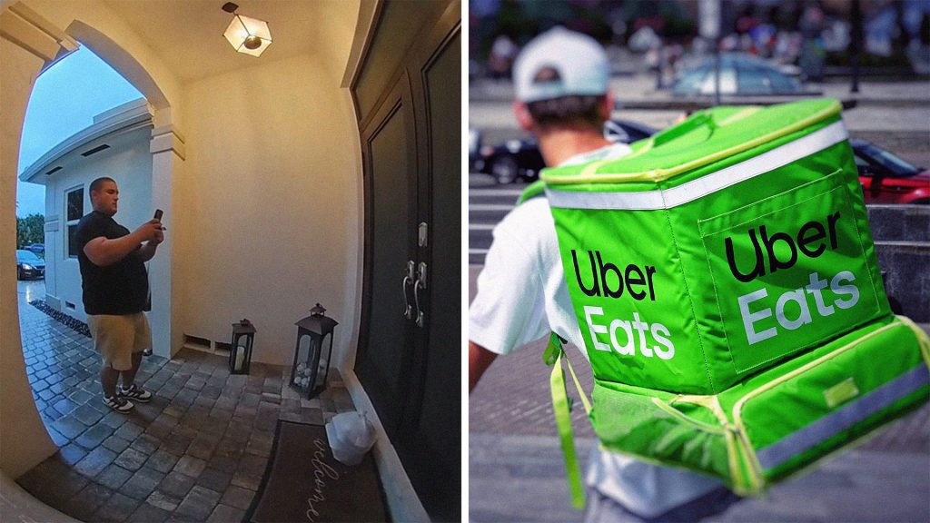 ‘A girl can’t even finish using the bathroom’: Miami woman orders Uber Eats. Then she takes a look at her security camera