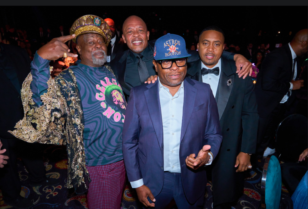 Rakim Raps With George Clinton, Dr. Dre Drops By & Nas Performs During Paid In Full Foundation Gala