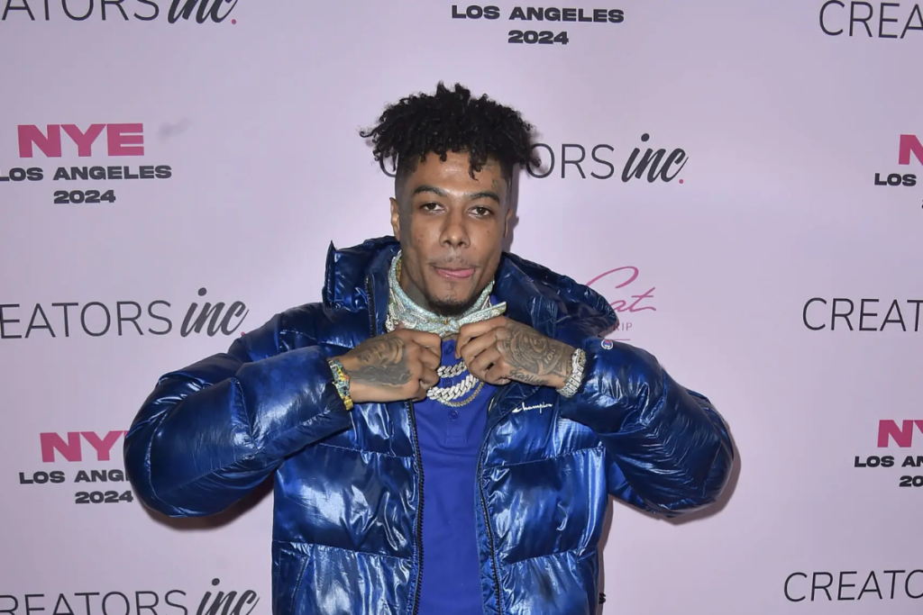 Blueface Kisses Hazel-E On Date Night After Chrisean Rock Claims He Attacked Her