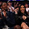 NFL Player Stefon Diggs and rapper Cardi B sits court-side during the first quarter in Game Four of the Eastern Conference Second Round NBA Playoffs between the Boston Celtics and the New York Knicks at Madison Square Garden on May 12, 2025 in New York City. NOTE TO USER: User expressly acknowledges and agrees that, by downloading and or using this photograph, User is consenting to the terms and conditions of the Getty Images License Agreement.