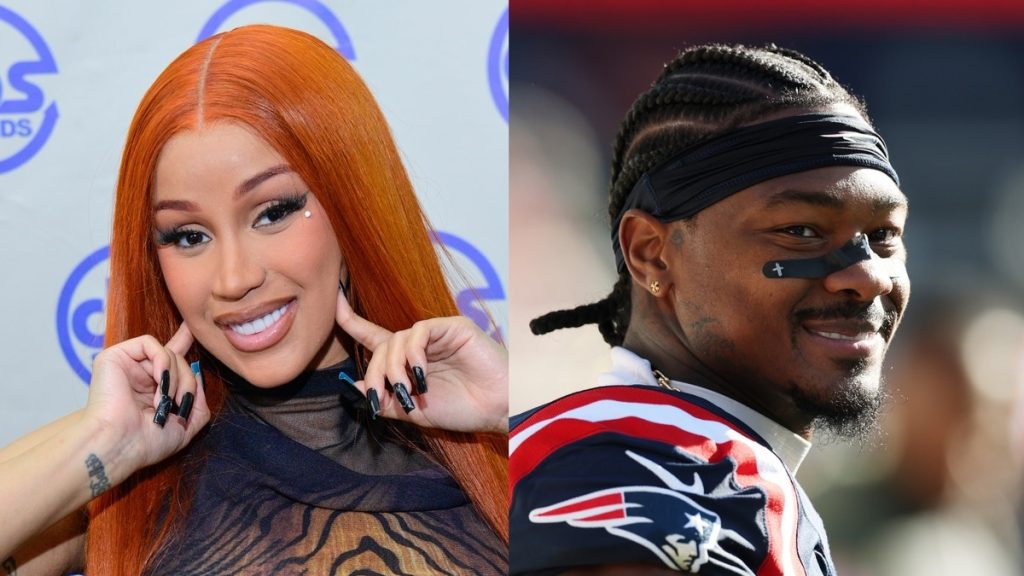 Cardi B Celebrates Stefon Diggs Scoring Touchdown During Patriots-Buccaneers Game: "Bring It Home!"
